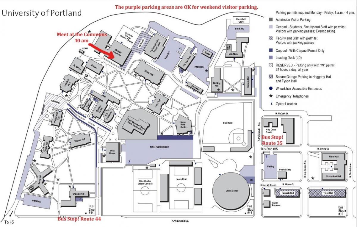 University of Portland térkép