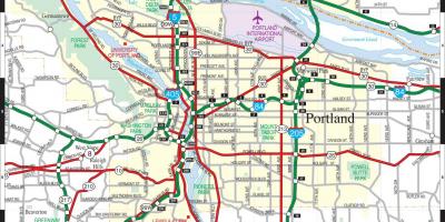 Portland Oregon metró térkép