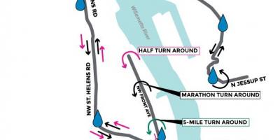 Térkép Portland maraton